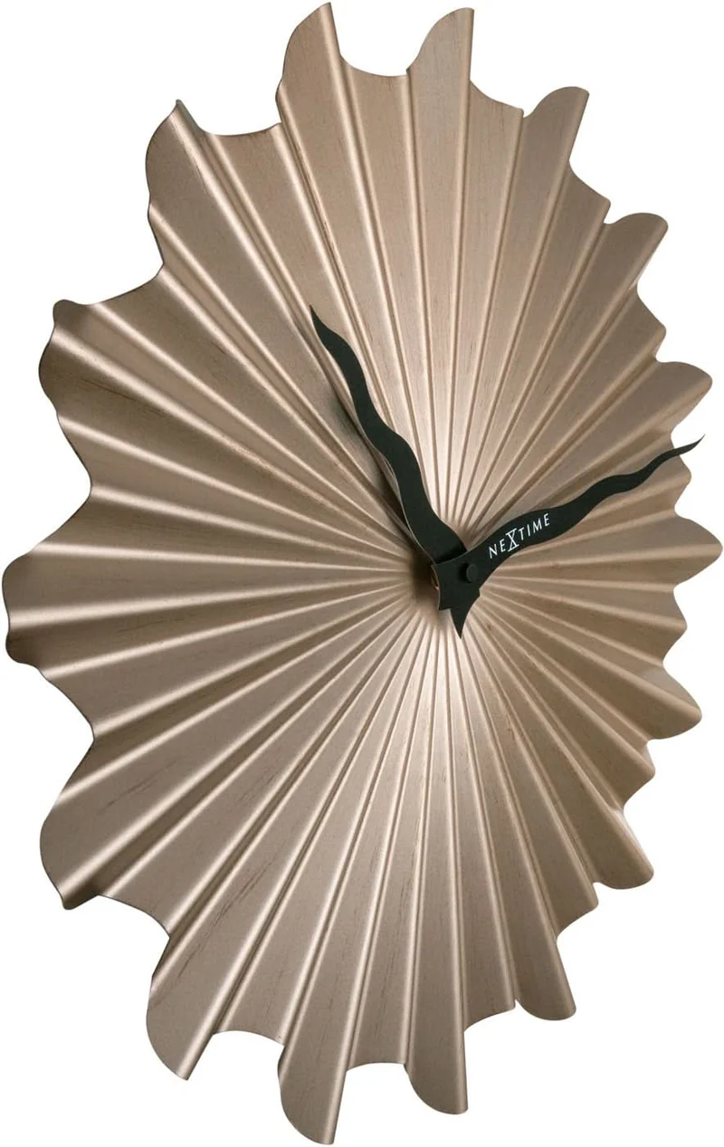 Nextime Wanduhr 40 cm Ø Metall • Geräuschloses Quarzwerk • Modernes Design