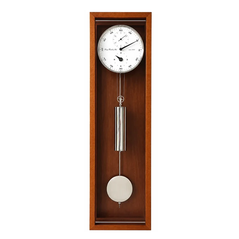 Hermle Wanduhr 86x23x13 cm Holz • Modernes Design • Präzisionsuhrwerk