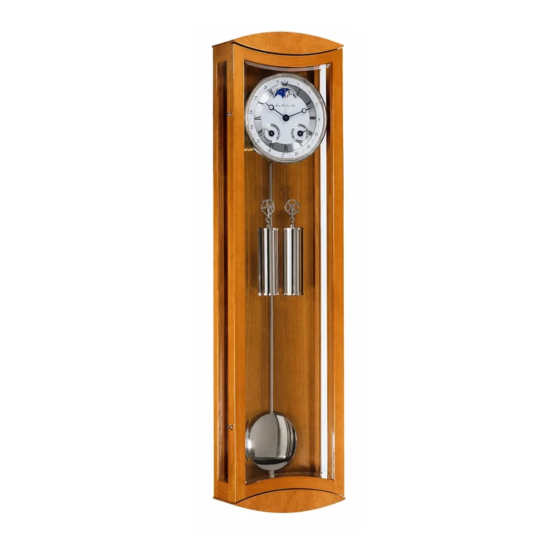 Hermle Wanduhr 70,5x22x11,5 cm Holz • Mechanisches Uhrwerk • Vollkalender & Mondphase