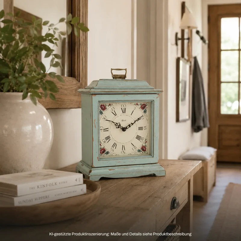 Hermle Tischuhr 33x25x15 cm Holz • Vintage Design • Westminster Melodie