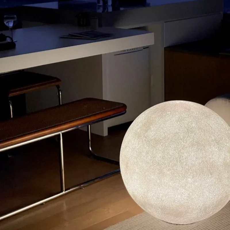 Maanlamp Vloerlamp Dimbaar LED Sfeerverlichting voor Woonkamer Slaapkamer Scandinavisch Design | Sansoti