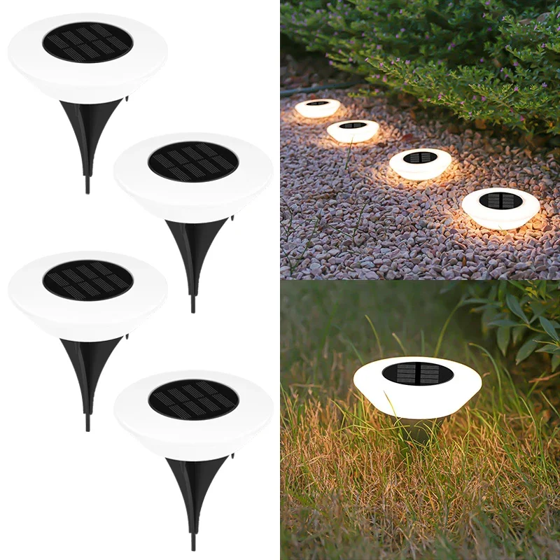 Zonne-energie Tuinverlichting Set van 4 Stuks met Schemersensor Weerbestendig IP65 voor Paden en Opritten | Sansoti
