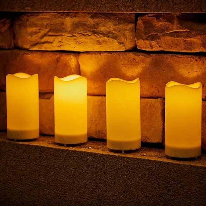 LED Kaarsen zonder Vlam | Veilig Sfeerlicht met Druppeleffect | Batterij LED Kaarsen | Warme Sfeerverlichting | Decoratieve Kaarsen | Vlamloze Kaarsen | Veilige Sfeerverlichting | Realistische Kandelaar | Woonkamer Sfeerlicht | Sansoti