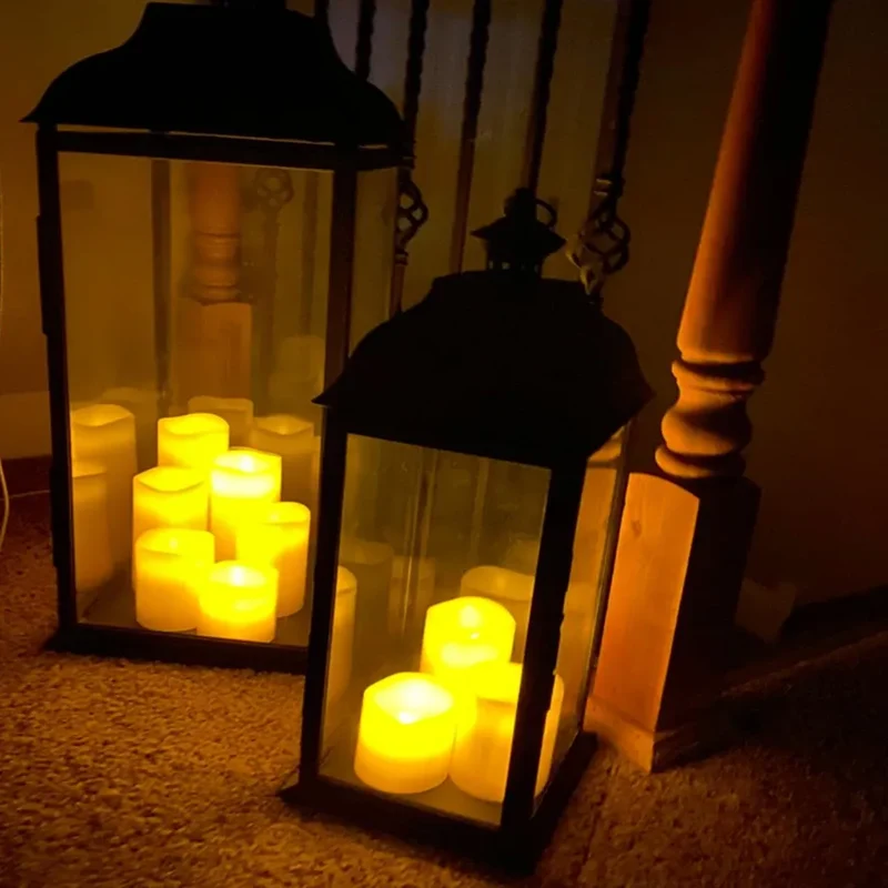 LED Kaarsen zonder Vlam | Veilig Sfeerlicht met Druppeleffect | Batterij LED Kaarsen | Warme Sfeerverlichting | Decoratieve Kaarsen | Vlamloze Kaarsen | Veilige Sfeerverlichting | Realistische Kandelaar | Woonkamer Sfeerlicht | Sansoti