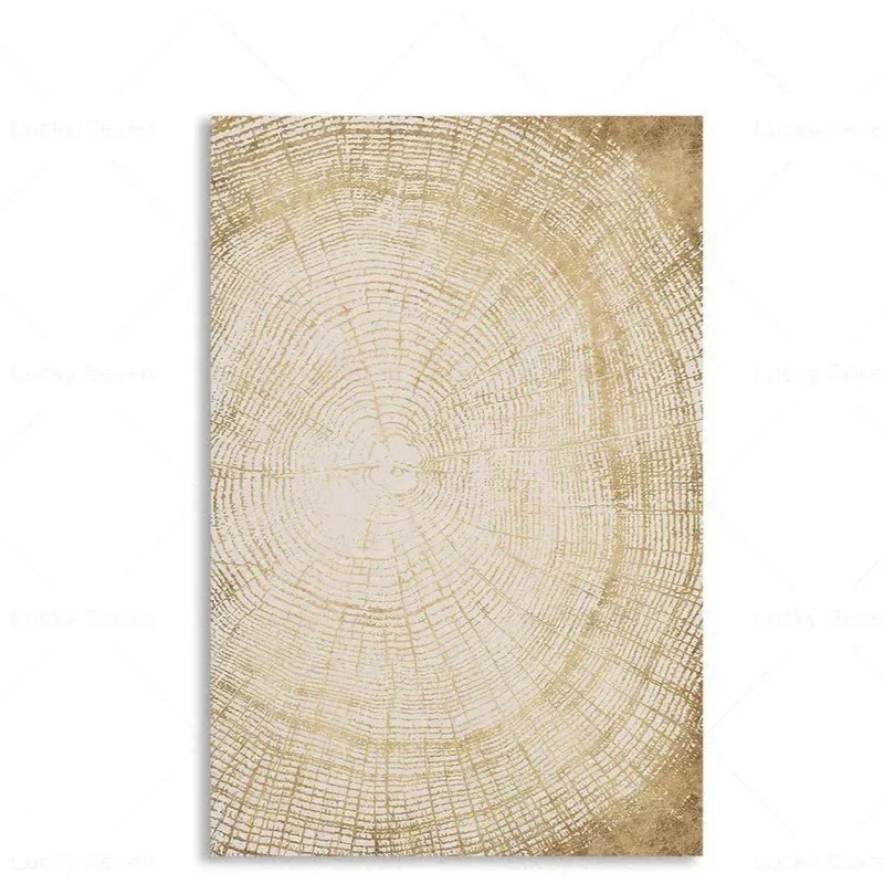 Abstracte Boomringen Canvas Wanddecoratie 60x40 cm Organische Textuur Art Print Rustiek Moderne Interieurstijl Natuurgeïnspireerd | Sansoti