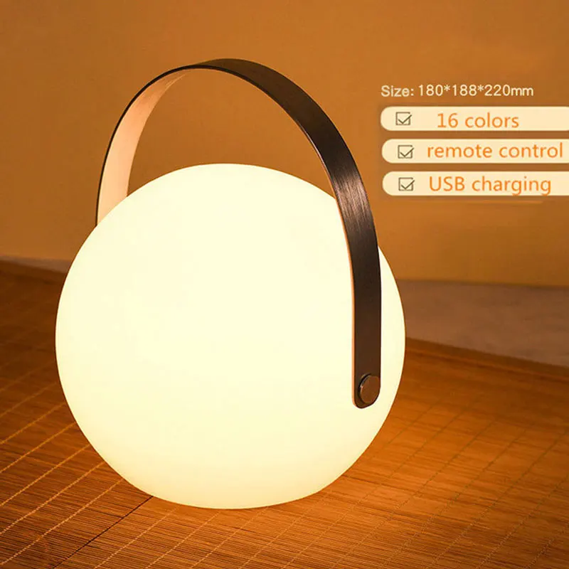 Draadloze Outdoor Lamp Oplaadbaar met Afstandsbediening | 8 Kleuren Dimbaar voor Tuin en Terras | Sansoti