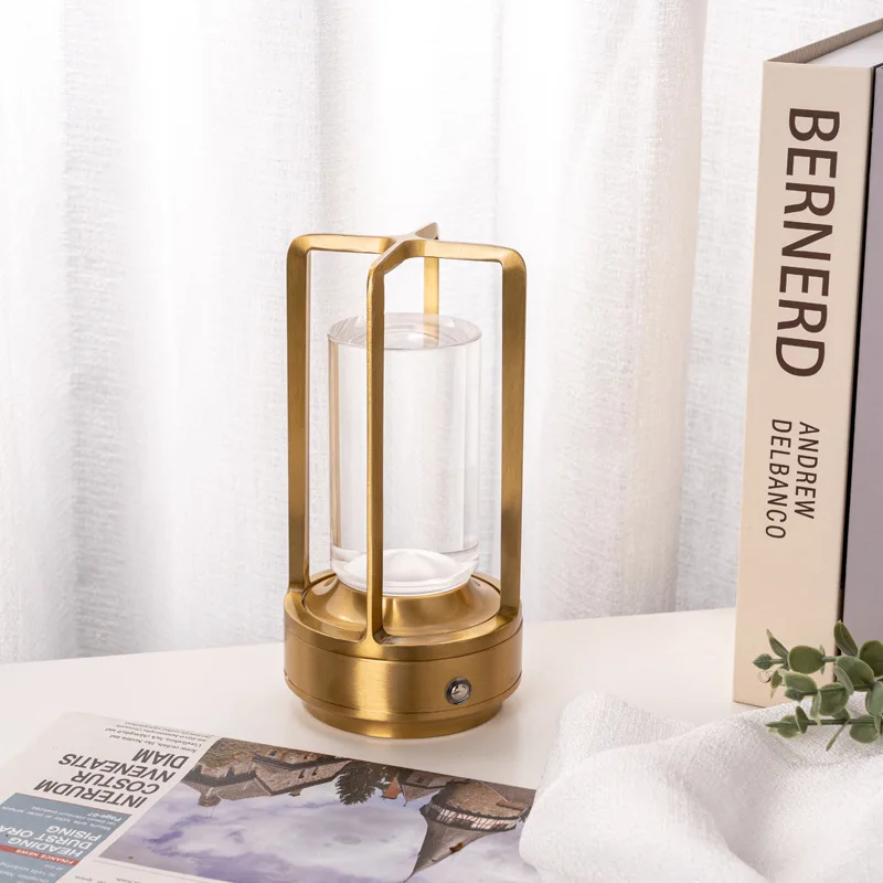 Decoratieve Kristallen Tafellamp Oplaadbaar Draadloos LED Nachtlampje met Drie Lichtstanden Dimbaar Modern Design 18cm | Sansoti