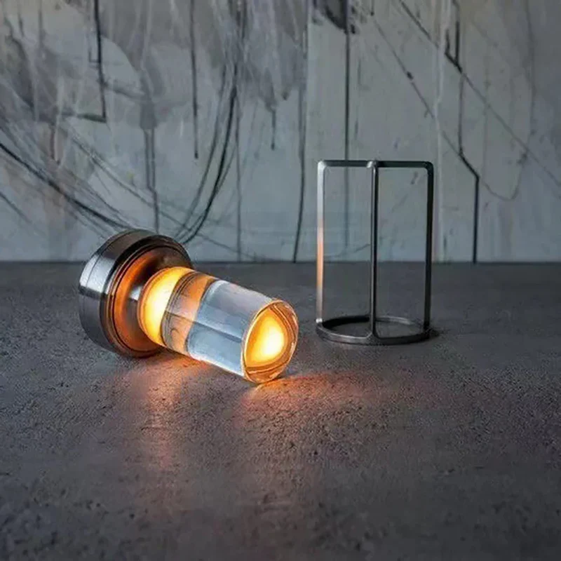 Decoratieve Kristallen Tafellamp Oplaadbaar Draadloos LED Nachtlampje met Drie Lichtstanden Dimbaar Modern Design 18cm | Sansoti