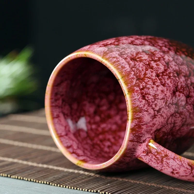 Keramische Koffiemok met Artisanaal Glanzend Oppervlak – Hittebestendig Servies voor Koffie Thee Ontbijt – Handgemaakte Keramiek Drinkbeker | Sansoti