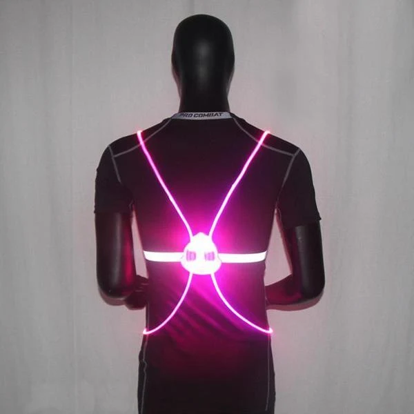 Reflecterend Hardloopvest met LED-verlichting | 360° Zichtbaarheid | Verstelbaar | Voor Hardlopen, Wielrennen, Wandelen | Waterdicht & Lichtgewicht Veiligheidsvest | Sansoti