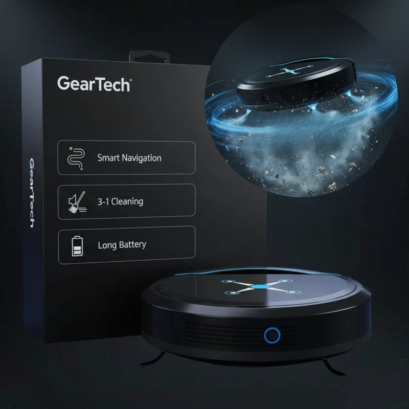 Autonome Robotstofzuiger met Slimme Navigatie en 16 Uur Accuduur | Automatische Stofzuiger voor Harde Vloeren Hout Vinyl Tegel Marmer USB Oplaadbaar Stil | Sansoti