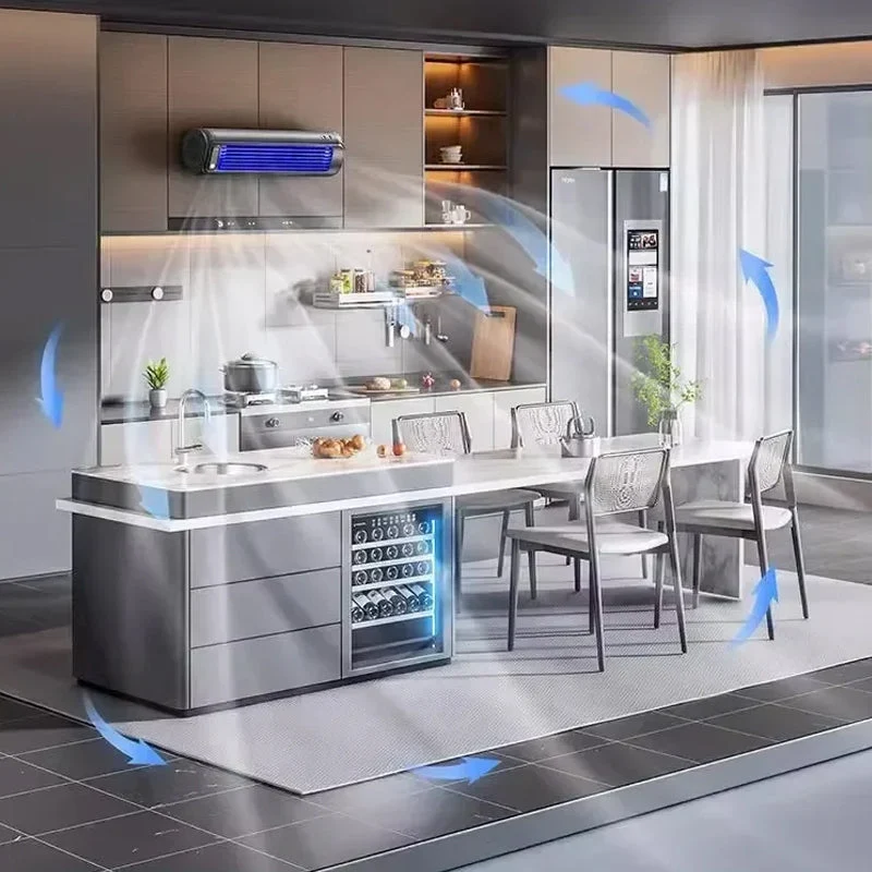 Draadloze Wandmontage Luchtkoeler met 12 Uur Accu – Oplaadbare Ventilator zonder Wieken voor Energiezuinige Koeling | Sansoti