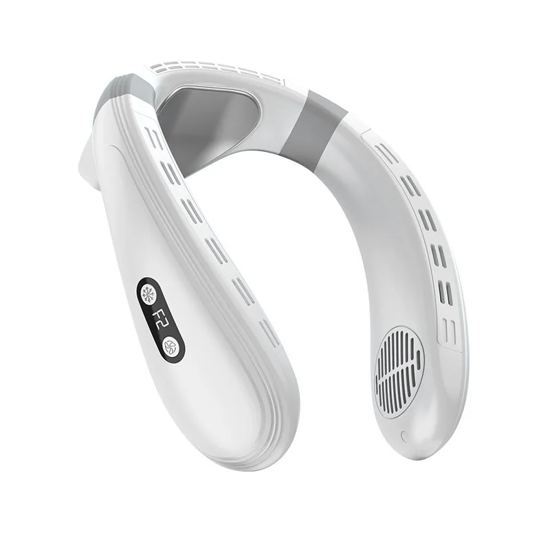 Draagbare Nekventilator 5200mAh Oplaadbaar Halfgeleider Koeling Persoonlijke Ventilator Outdoor Draadloos Nekkoeler USB Opladen | Sansoti