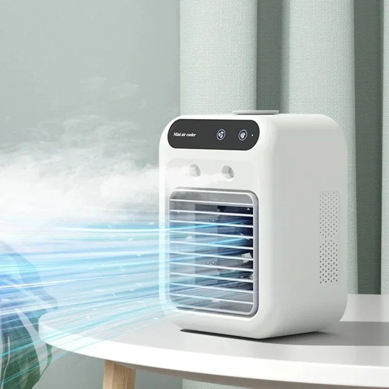 Compacte Mobiele Waterkoeler met USB Ventilator voor Bureau en Kantoor | Sansoti