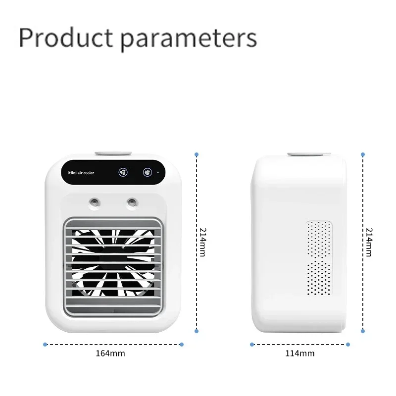 Compacte Mobiele Waterkoeler met USB Ventilator voor Bureau en Kantoor | Sansoti