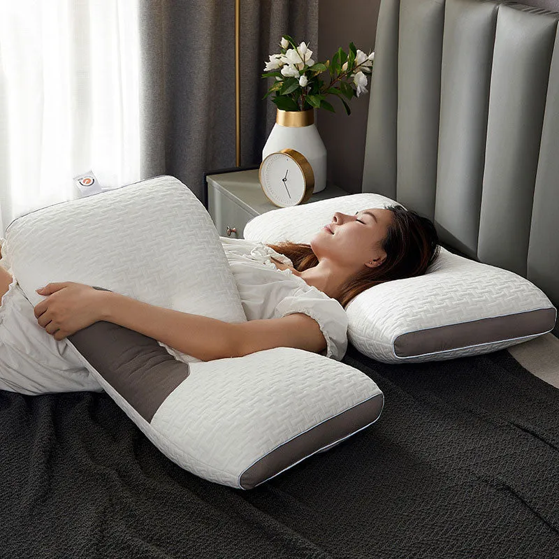 Ergonomisch Contour Nekkussen 74x45x15cm - Geheugenfoam voor Optimale Nekondersteuning - Perfect voor Zij- en Rugslaper | Sansoti