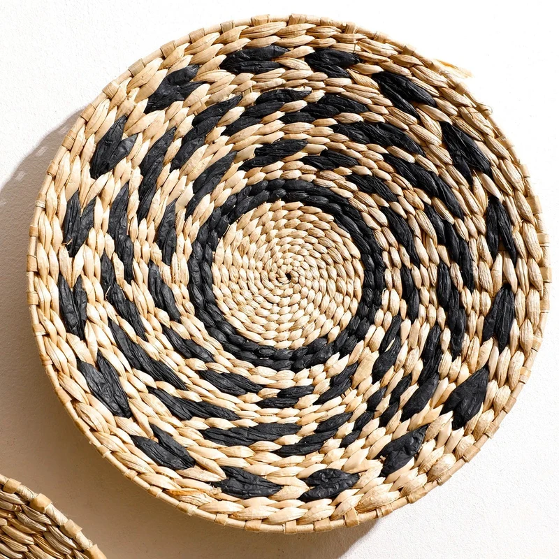 Handgeweven Zeegras Wandkunst Set – Natuurlijke Textuur en Boheemse Sfeer voor Modern en Rustiek Interieur | Sansoti