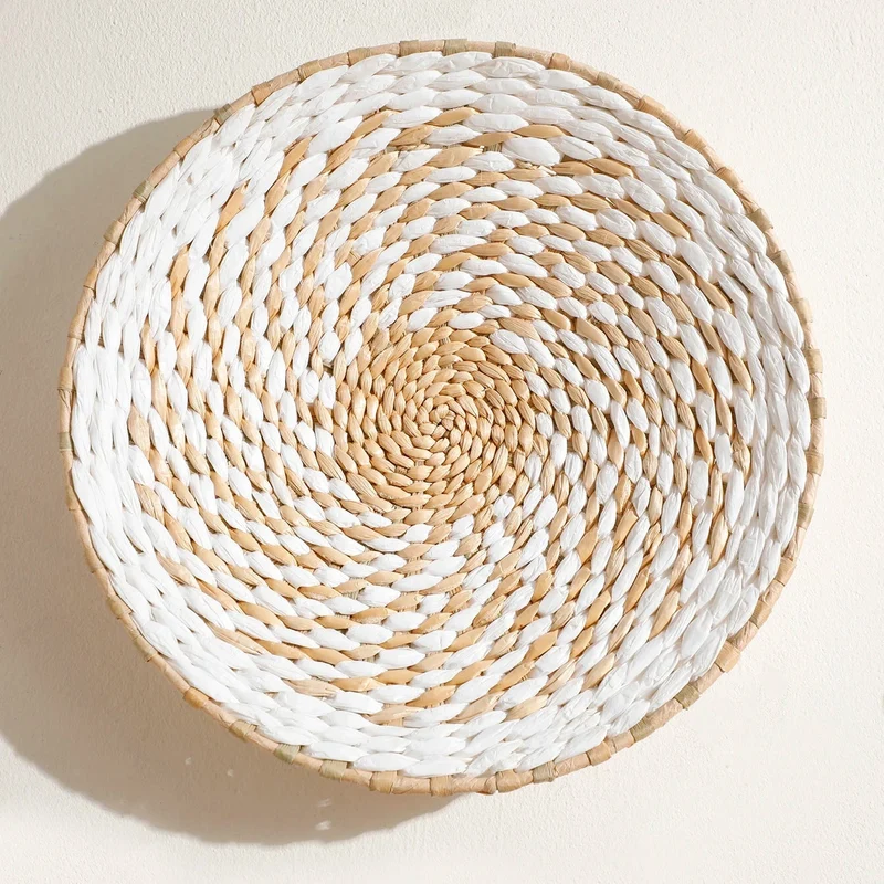 Handgeweven Zeegras Wandkunst Set – Natuurlijke Textuur en Boheemse Sfeer voor Modern en Rustiek Interieur | Sansoti