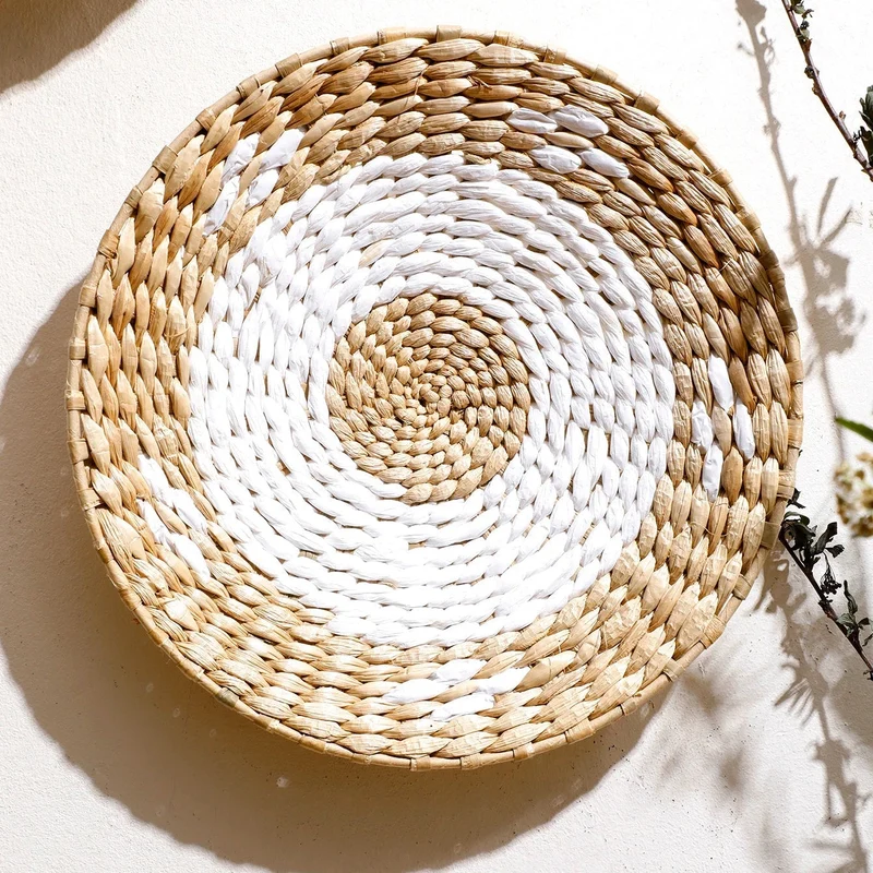 Handgeweven Zeegras Wandkunst Set – Natuurlijke Textuur en Boheemse Sfeer voor Modern en Rustiek Interieur | Sansoti