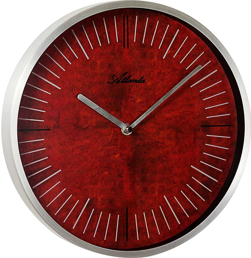 Atlanta Wanduhr 30 cm Ø Metall • Modernes Design • Rostoptik