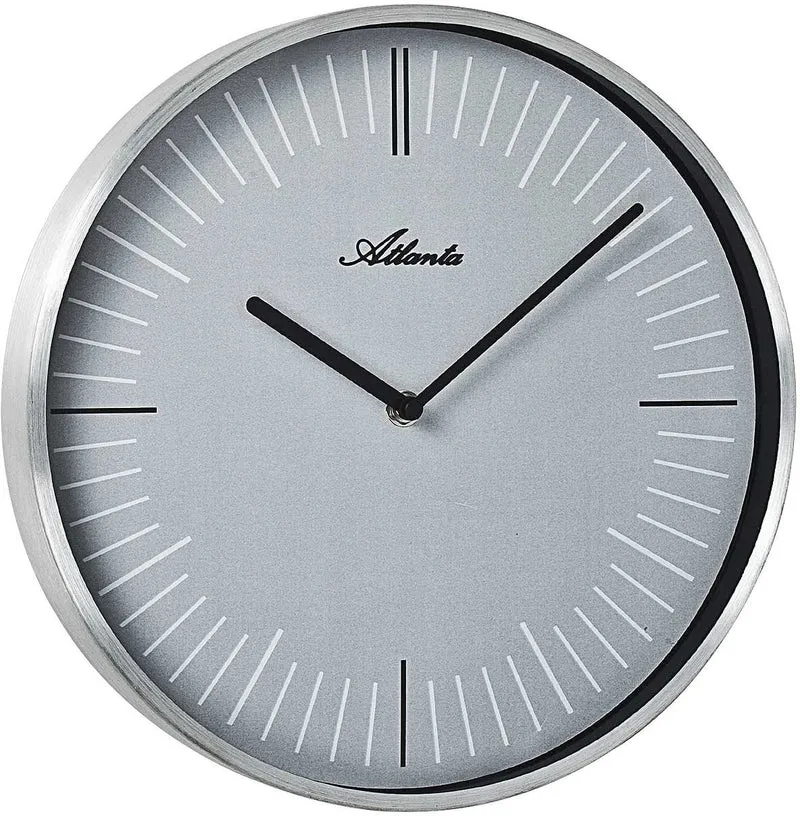Atlanta Wanduhr 30 cm Ø Metall • Zuverlässige Technik • Ansprechendes Design