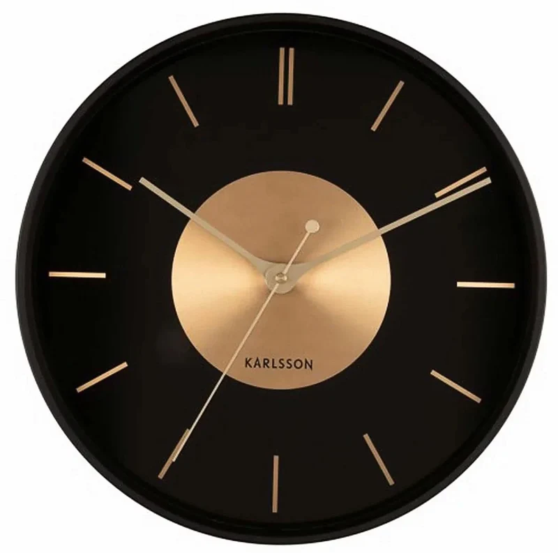 Karlsson Wanduhr 35x35x4,5 cm Metall • Modernes Design • Präzises Quarzwerk