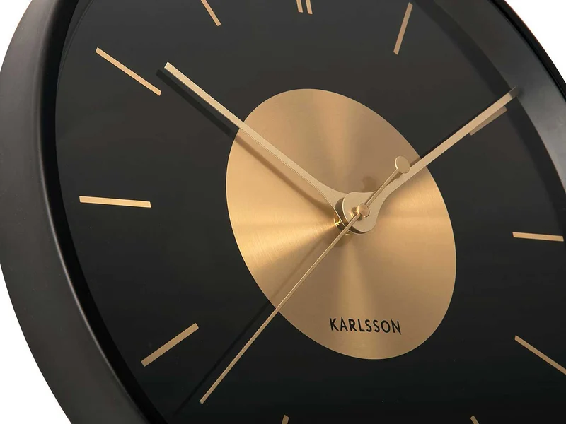 Karlsson Wanduhr 35x35x4,5 cm Metall • Modernes Design • Präzises Quarzwerk