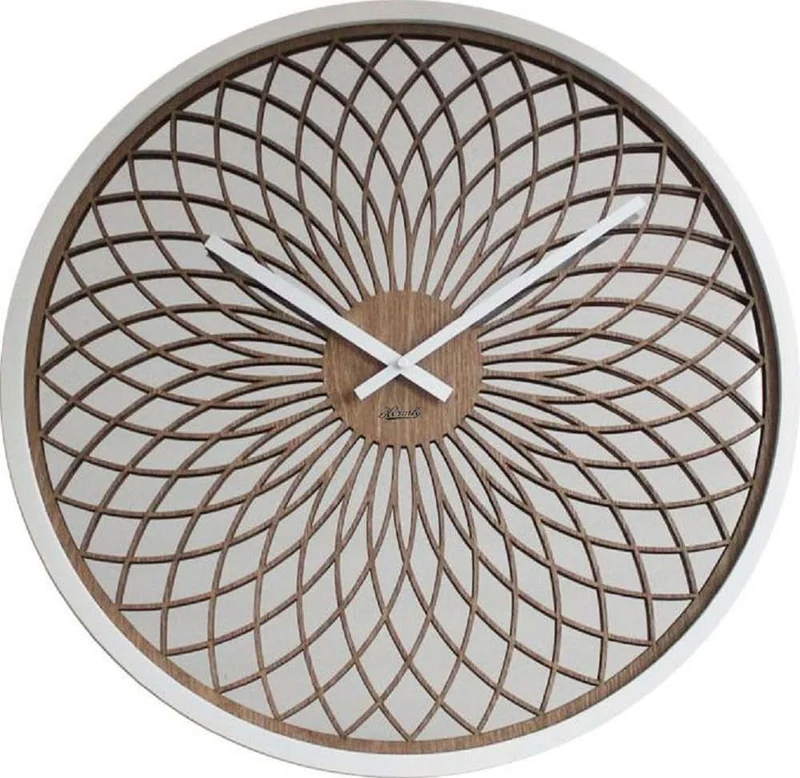 Hermle Wanduhr 50 cm Ø Holz • Präzises Quarzwerk • Modernes Design