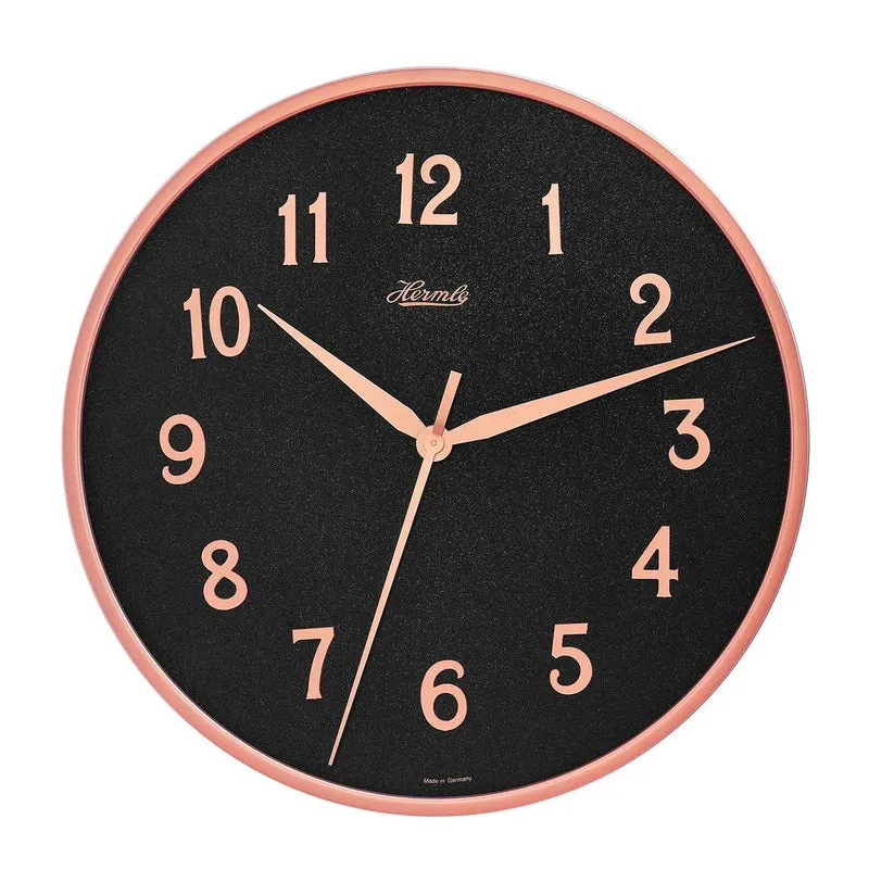 Hermle Wanduhr 40 cm Ø Metall • Modern • Leises Uhrwerk