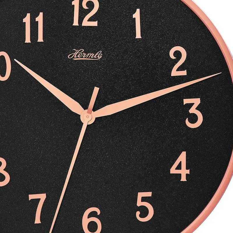 Hermle Wanduhr 40 cm Ø Metall • Modern • Leises Uhrwerk