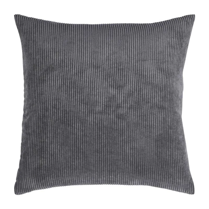 Kussenhoes met Corduroy Look - Zachte Ribfluweel Textuur - Scandinavisch Woonaccent - Vierkante Hoes voor Bank en Stoel | Sansoti