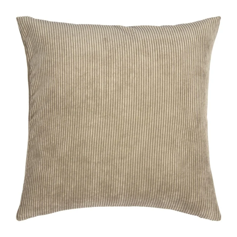Kussenhoes met Corduroy Look - Zachte Ribfluweel Textuur - Scandinavisch Woonaccent - Vierkante Hoes voor Bank en Stoel | Sansoti