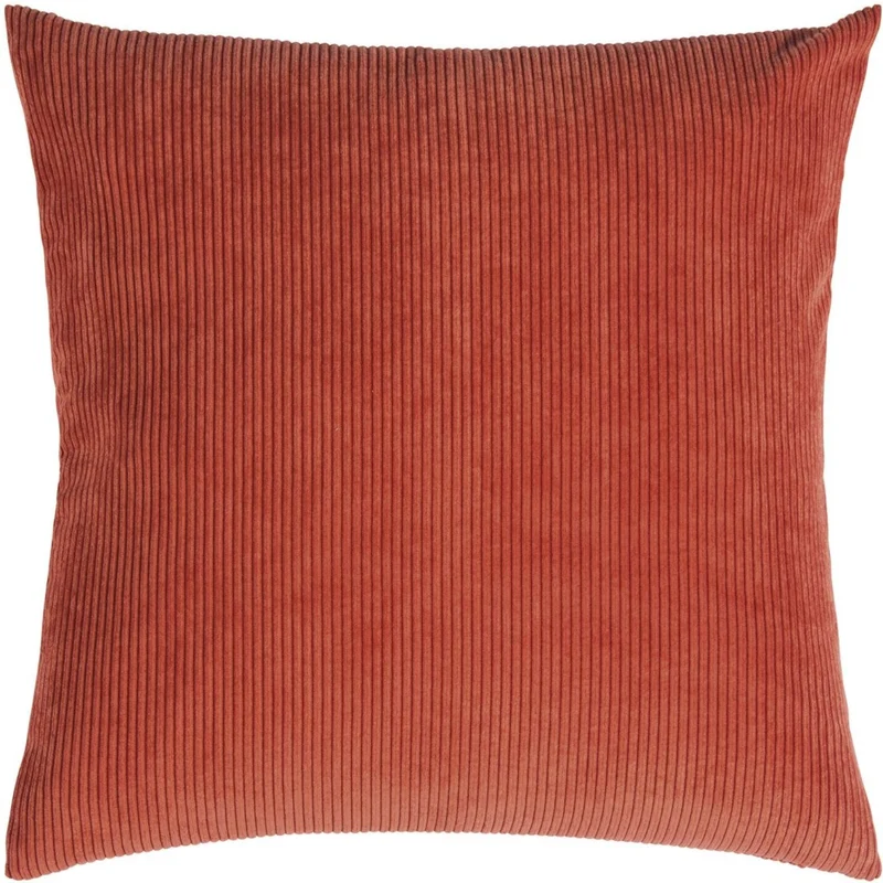 Kussenhoes met Corduroy Look - Zachte Ribfluweel Textuur - Scandinavisch Woonaccent - Vierkante Hoes voor Bank en Stoel | Sansoti