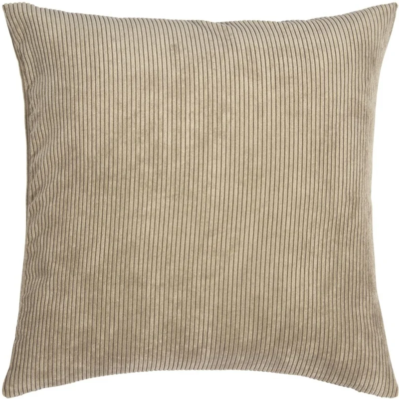 Kussenhoes met Corduroy Look - Zachte Ribfluweel Textuur - Scandinavisch Woonaccent - Vierkante Hoes voor Bank en Stoel | Sansoti