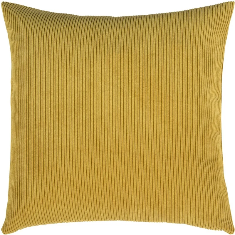 Kussenhoes met Corduroy Look - Zachte Ribfluweel Textuur - Scandinavisch Woonaccent - Vierkante Hoes voor Bank en Stoel | Sansoti