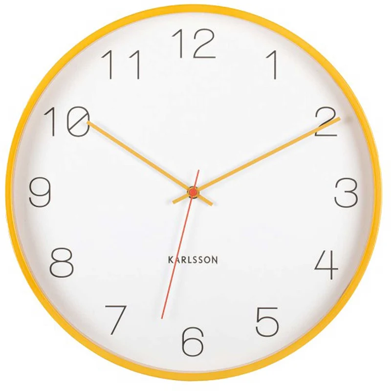 Karlsson Wanduhr 40x40x5 cm Holz • Modernes Design • Hochwertiges Birkenholz