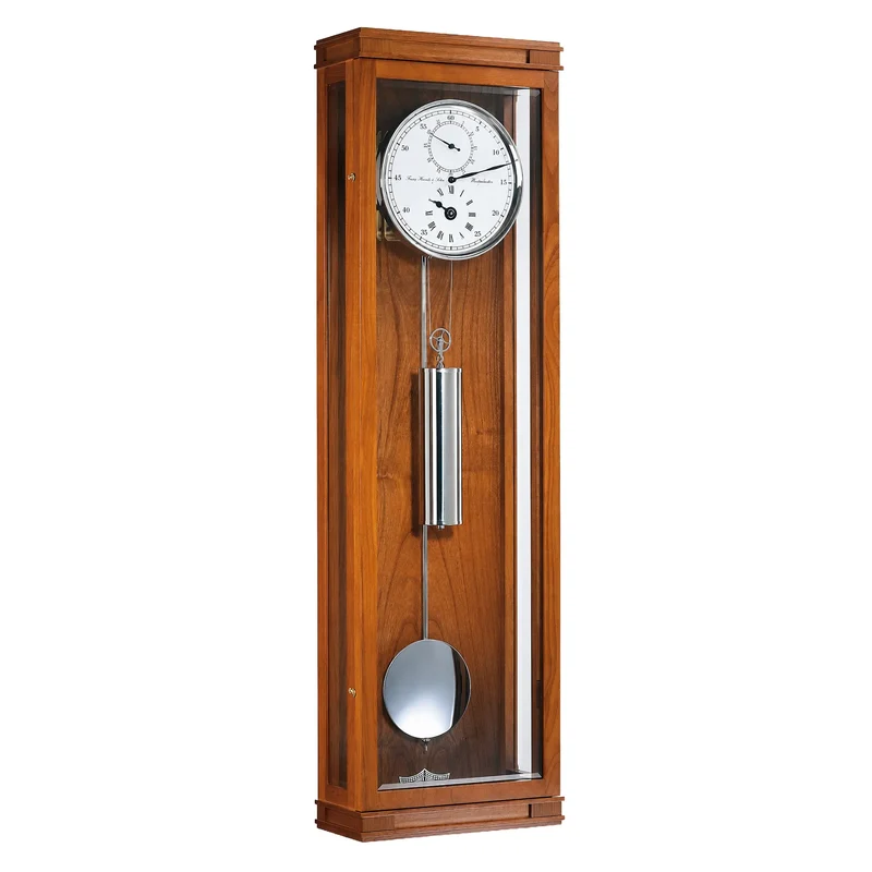 Hermle Wanduhr 93x26x22 cm Kirschholz • Präzisions-Regulator • 31 Tage Gangreserve