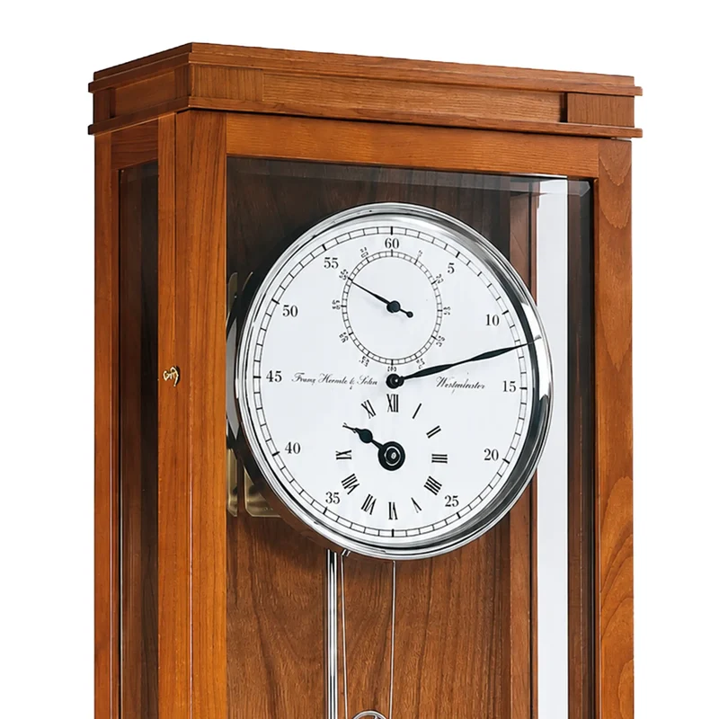 Hermle Wanduhr 93x26x22 cm Kirschholz • Präzisions-Regulator • 31 Tage Gangreserve