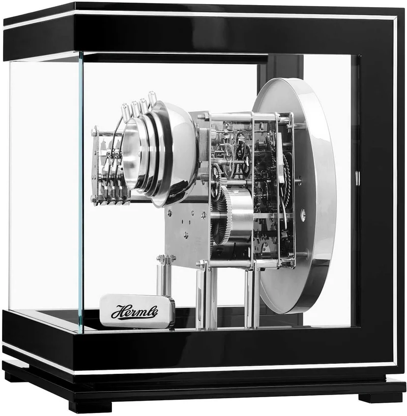 Hermle Tischuhr 29x25,5x25,5 cm Metall • Ewiger Kalender • Westminster Schlagwerk