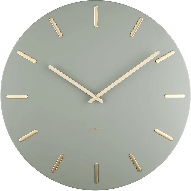 Karlsson Wanduhr 45x45x3,5 cm Stahl • Geräuschloses Quarzwerk • Modernes Design