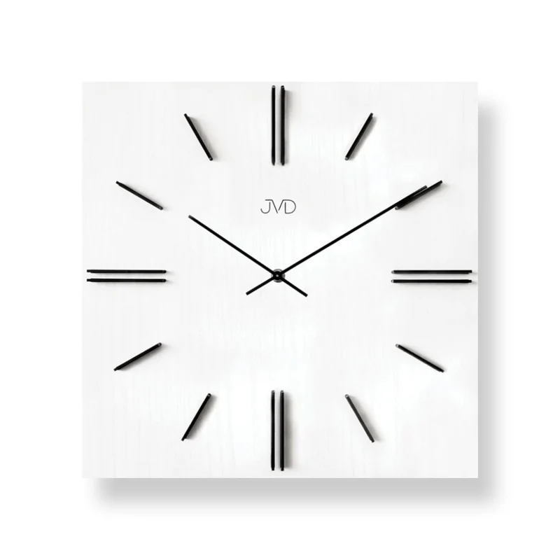 JVD Wanduhr 40 cm Ø Holz • Natürliches Holzdesign • Präzises Quarzwerk