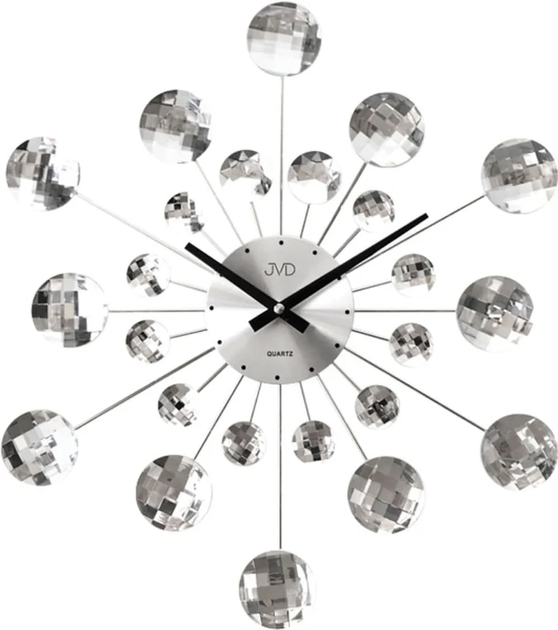 JVD Wanduhr 49 cm Ø Metall • Modernes Design • Präzises Quarz Uhrwerk