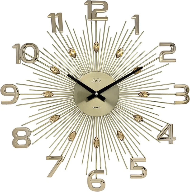 JVD Wanduhr 49x49x5 cm Metall • Stilvolles Design • Präzises Quarzwerk