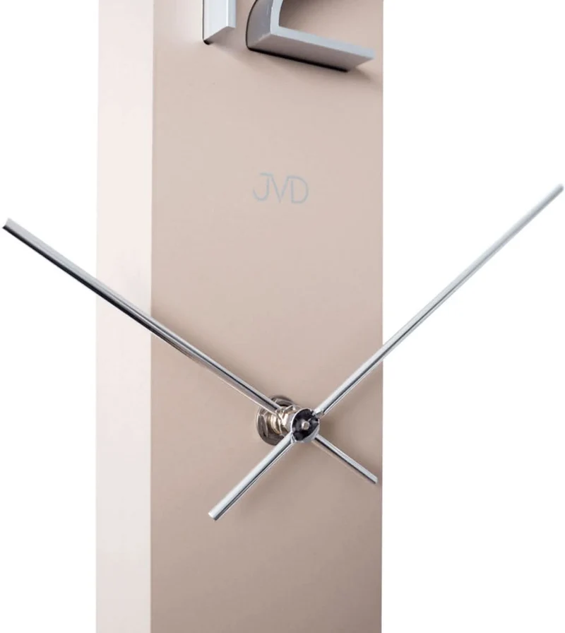 JVD Wanduhr 59,5x7,6x3,6 cm Holz • Modernes Design • Geräuscharmes Quarzuhrwerk