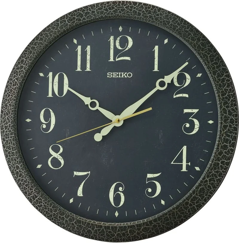 Seiko Wanduhr 41x41x5 cm Kunststoff • Geräuschlos • Modernes Design