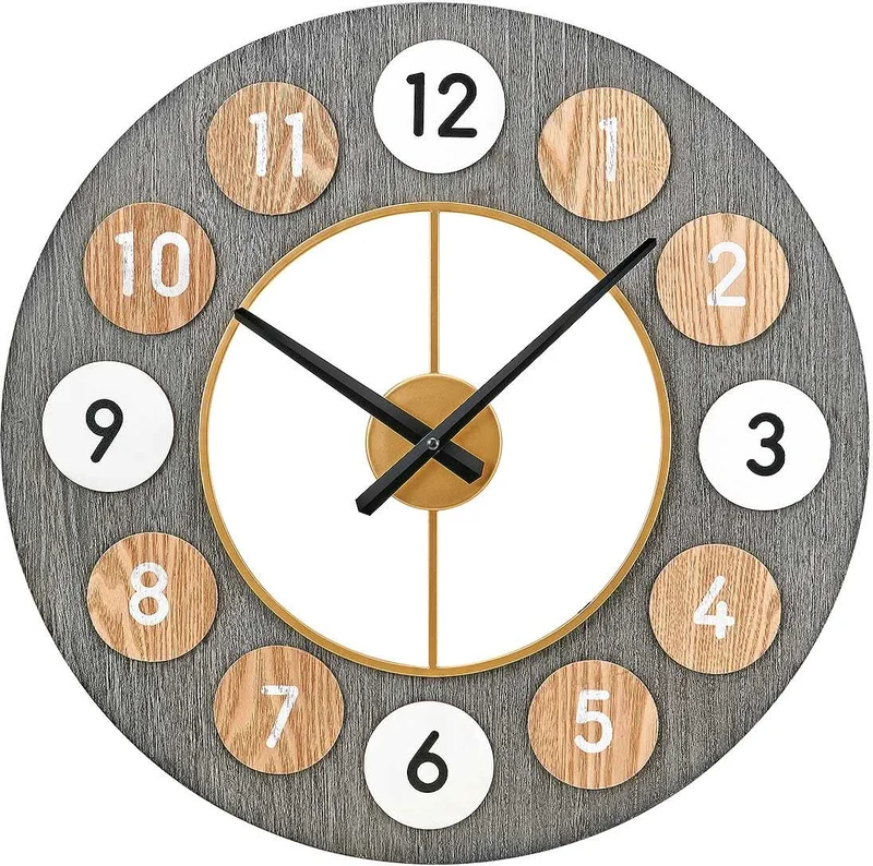 Atlanta Wanduhr Metall • Präzises Quarzwerk • Zeitloses Design