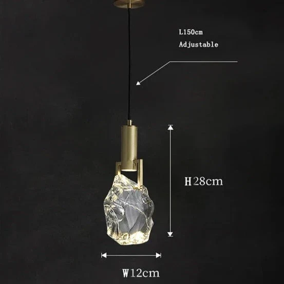 Kristallen Hanglamp met Verstelbare Kabel en LED-Verlichting voor Woonkamer en Eetkamer | Sansoti